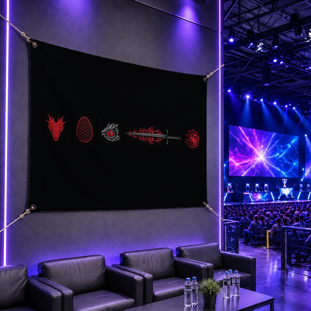Esports Gaming Houses - Флаги знаменитого клана H-House TargaryenS, игровой