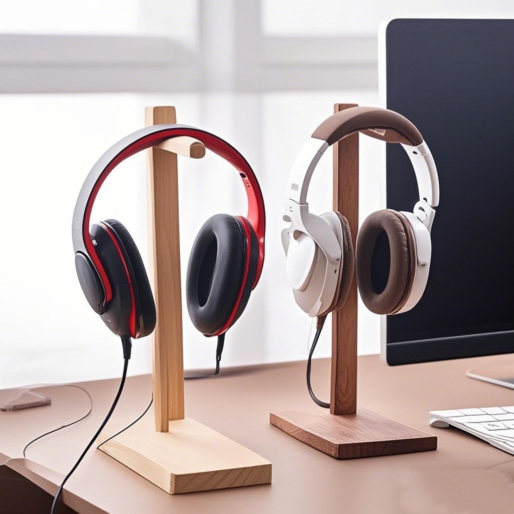 Esports Gaming Headphones - Деревянная подставка для наушников, стеллаж для