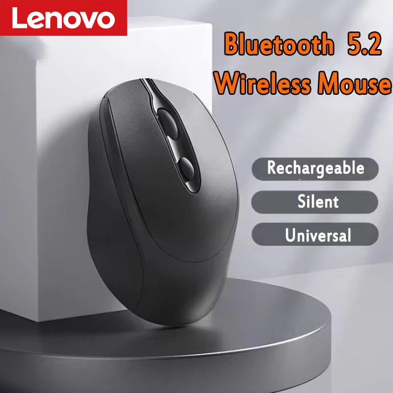 Esports Gaming Business - Универсальная беспроводная Bluetooth-мышь Lenovo, перезаряжаемая, двухрежимная,