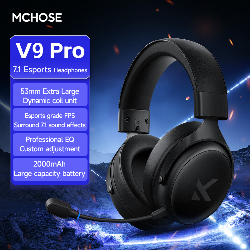 Esports Gaming Headphones - MCHOSE V9 Pro Гарнитура с микрофоном