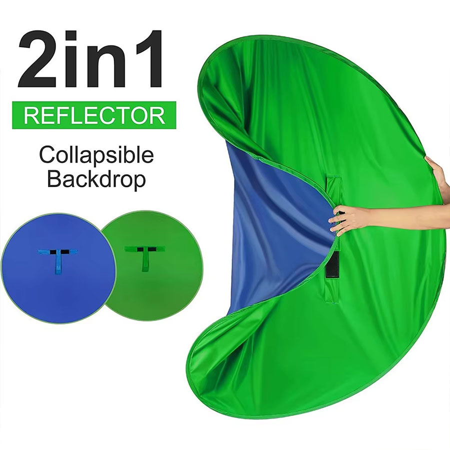 Зеленый синий двусторонний кру – обзор и цена Green Screen Collapsible