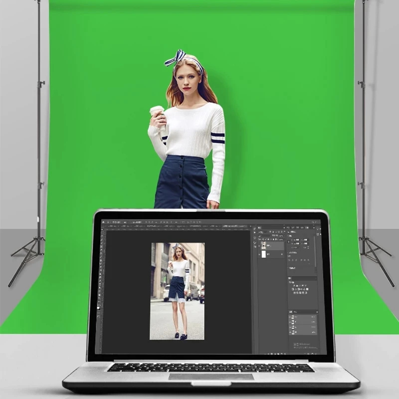 Фон для фотосъемки GAINVANE: б – обзор и цена Green Screen Collapsible