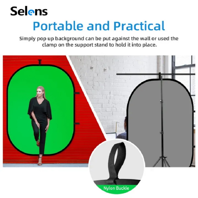 Selens зеленый экран фото фон  – обзор и цена Green Screen Collapsible